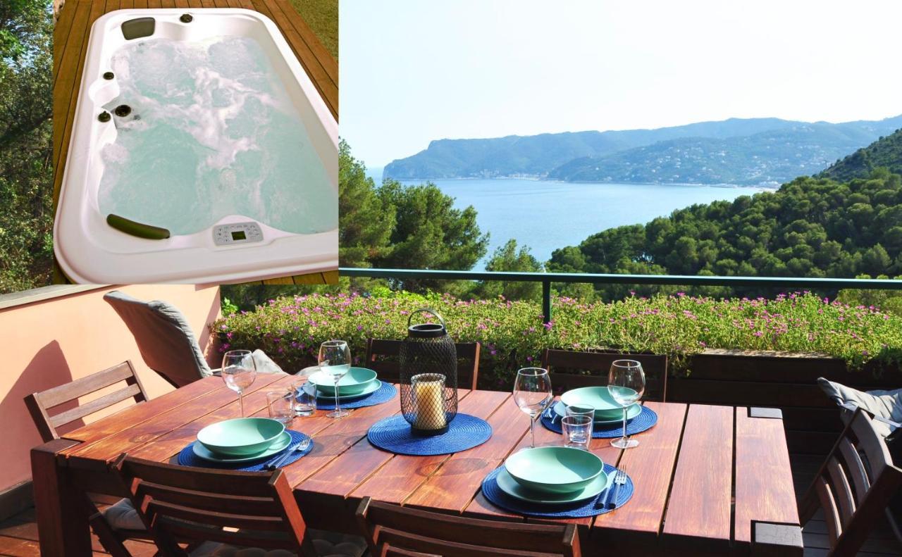 Una Spettacolare Vista Mare - Casa Con Jacuzzi 贝尔杰吉 外观 照片
